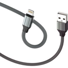 D-Fruit cable USB-A - Lightning 2m, grey (DF121)
