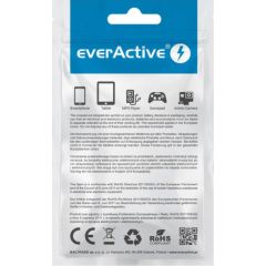 everActive cable USB Lightning 1m - Black, silicone, quick charge, 2,4A - CBS-1IB
