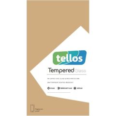 Tempered glass 2.5D Tellos Samsung S931 S25 black Ekrānu aizsardzība