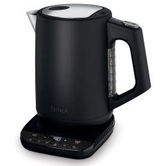 Tējkanna Ninja, 3000 W, 1.7 L, melna - temperatūras regulācija.