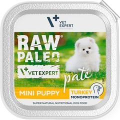 RAW PALEO Pate Mini Puppy Turkey - wet food for puppies - 150 g Barība