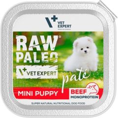 RAW PALEO Pate Mini Puppy Beef - wet food for puppies - 150 g Barība