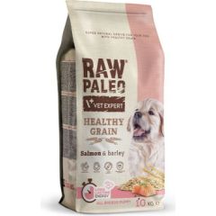 VET EXPERT Raw Paleo Healthy Grain Puppy Salmon and barley - dry dog ​​food - 10 kg Suņu barība