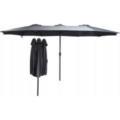 PARASOL OGRODOWY XXXL 2.7x4.6M SZARY SASKA GARDEN Jaunumi -Dārzam