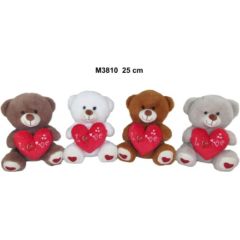 Sun Day Плюшевый мишка 25 cm (M3810) разные с сердечком LOVE 170255 Мягкие игрушки