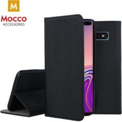 Mocco Smart Magnet Book Case Grāmatveida Maks Telefonam Samsung Galaxy S22 5G Melns Neoriģinālie Maciņi
