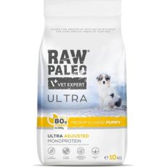 VET EXPERT RAW PALEO Ultra Medium&Large Puppy Turkey - dry food for puppies - 10 kg Suņu barība