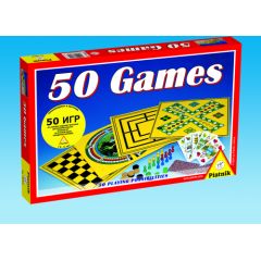 PIATNIK Набор настольных игр 50 игр Galda spēles