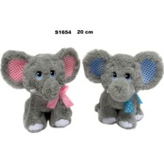 Sun Day Sun-Day PLUSZAK SLON 20CM SIEDZACY Z KOKARDA Mīkstās rotaļlietas