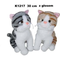 Sun Day Sun-Day PLUSZAK KOT Z GLOSEM 30CM SIEDZACY Mīkstās rotaļlietas