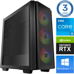 INTOP i5-12400F 32GB 250SSD M.2 NVME+2TB RTX3050 8GB WIN11