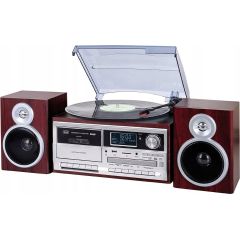 Gramofon Trevi Wieża Trevi TT1072 DAB retro/gramofon/CD/kaseta/BL wood Музыкальные центры