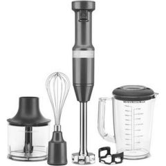 KitchenAid 5KHBV83 Immersion blender 180 W Grey, Steel Rokas blenderi - smalcinātāji