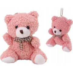 LeanToys Pluszowy Różowy Mały Miś Przytulanka Maskotka Breloczek 10cm