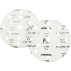 Smilšpapīrs ekscentra slīpmašīnai Mirka FM61105093; 150 mm; P1200 Dažādi diski