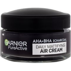 Garnier Pure Active / AHA + BHA Charcoal Daily Mattifying Air Cream 50ml U / Day Cream Ķermeņa kosmētika