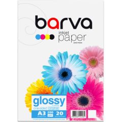 Photo paper Barva Glossy, 200 g/m², A3, 20 sheets