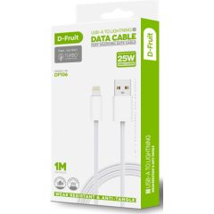 D-Fruit cable USB-A - Lightning 1m, white (DF106)