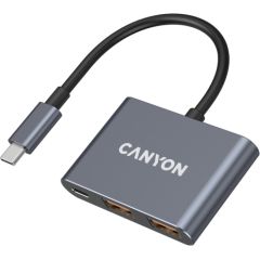 CANYON hub DS-3 3in1 USB-C Dark Grey