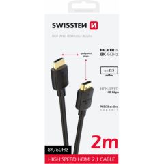 Swissten HDMI uz HDMI 8K Vads 2m HDMI vadi