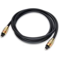 RoGer TOSPD2M SPDIF Toslink optiskais audio kabelis 2m zeltains Jaunumi - Audio-Video