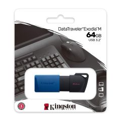 Kingston DataTraveler® Exodia™ M USB3.2 Flash Drive 64GB Blue
