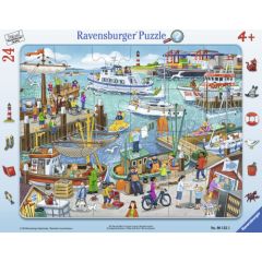 Ravensburger Frame Puzzle 24 pc Day At The Harbour Puzles