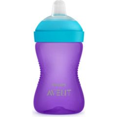 Philips Avent My Grippy mācību krūzīte ar mīkstu snīpi 300ml, 9M+, lillā - SCF802/02 Barošanas pudelītes