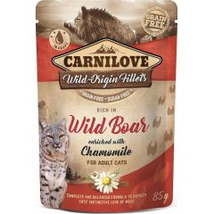 CARNILOVE CAT POUCH Wet cat food Boar, Chamomile 85 g