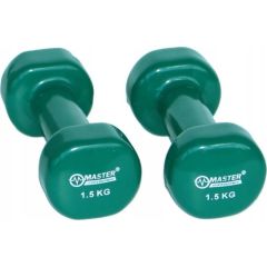 Master čuguna hanteles ar vinila pārklājumu 1,5 kg x2 Hanteles  un  komplekti 