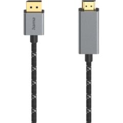 Hama 00200506 Video Cable, DisplayPort Plug - HDMI Plug, Ultra-HD 4K@60Hz 1.5m HDMI vadi