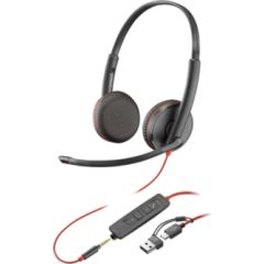 Plantronics BlackWire C3225 USB-C and Mini Jack