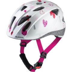 Bike helmet Alpina Ximo, white in hearts, 49-54