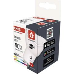Emos LED spuldze GoSmart MR16 / GU10 / 4,8 W (35 W) / 400 lm / RGB / aptumšojams / Wi-Fi