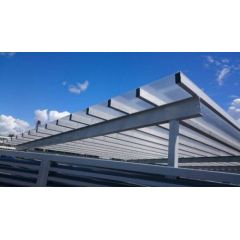 Šūnu polikarbonāts 10 mm, caurspīdīgs, 1.05x2m; Siltumnīcas