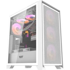 Darkflash DRX70 MESH computer case (white) + 4 RGB fans