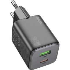 Charger Hoco N41 20W GaN USB-A/USB-C black
