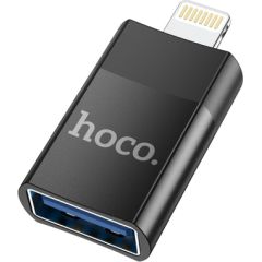 Адаптер Hoco UA17 Lightning to USB-A черный