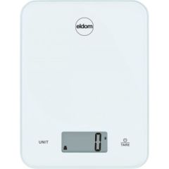 Eldom Electric kitchen scale, ARI, glass plate, white, up to 10 kg