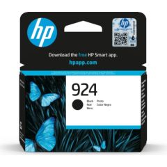 HP 924 (4K0U6NE) Ink Cartridge, Black Tintes printeru izejmateriāli