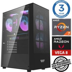 INTOP Ryzen 7 5700G 16GB 500SSD M.2 NVME Radeon RX Vega 8 no-OS Personālie datori