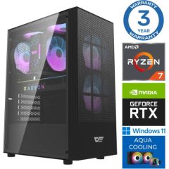 INTOP AQUA Ryzen 7 7700X 16GB DDR5 500SSD M.2 NVME RTX4060Ti 8GB WIN11