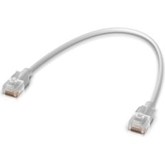 Ubiquiti UACC-Cable-Patch-EL-0.3M-W networking cable Translucent, White Cat6
