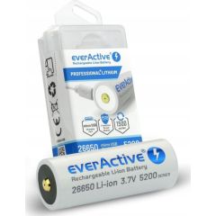 EverActive Akumulator 26650 3,7V Li-ion 5200 mAh micro USB Jaunumi -Dārzam