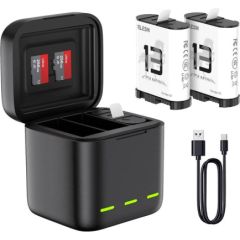 Three-channel battery charger for GoPro Hero 13 Black Telesin (S0-BCG-10-TGP) Sporta kameru aksesuāri