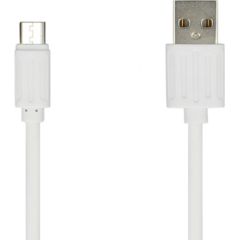 OEM Кабель - USB - Micro USB - БЕЛЫЙ (быстрая зарядка)