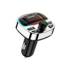 Dudao   2PRO+ Transmitter with PD25W Bluetooth 5.3 RGB Charging Ports Black Auto FM Transmiteri un Carplay ierīces