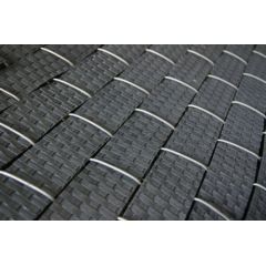 Žoga Lamile MIKKO RATTAN 12,75x0,0475 m MK-03, tumši pelēka Žoga lameles un zālājs