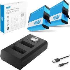 Kameras lādētājs Newell Charger + akumulators Newell Xtra Power Set XL maiņa SPJB1B Baterijas un akumulatori