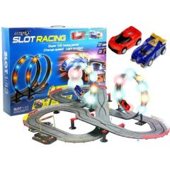 Leantoys Racing Track 2 Cars Controllers Loop Lights Slot Cars Jaunumi, Bērnu preces